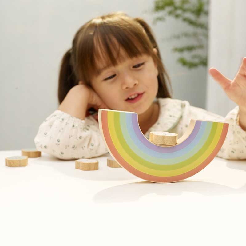 Wooden Balance Game - Color Rainbow