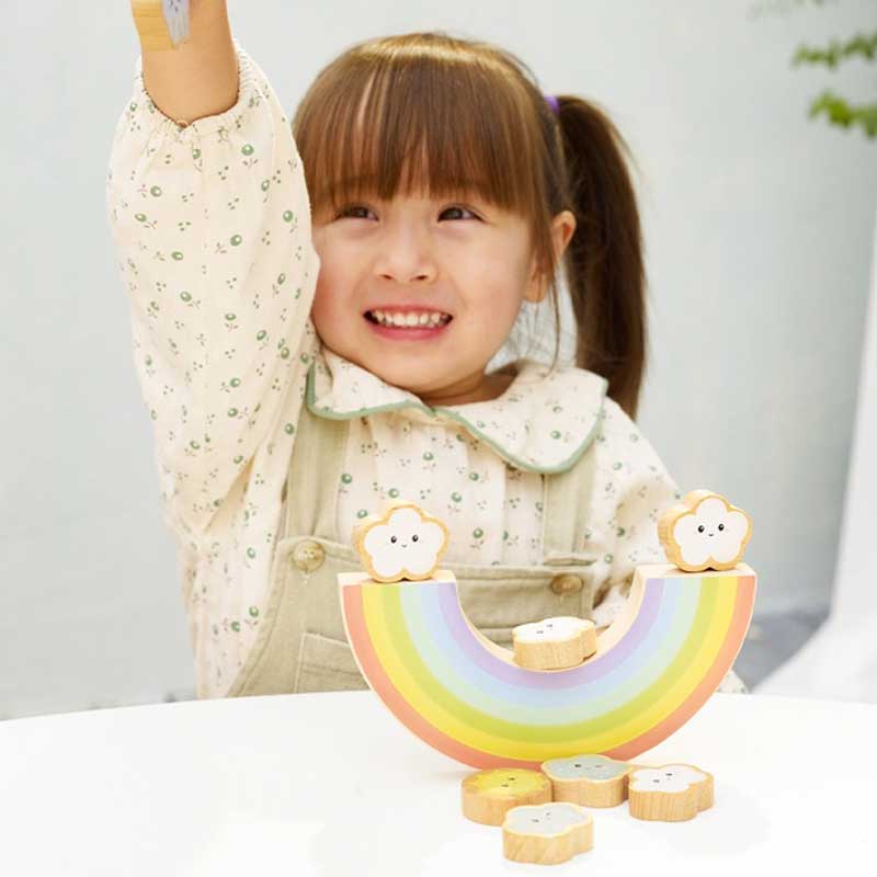 Wooden Balance Game - Color Rainbow
