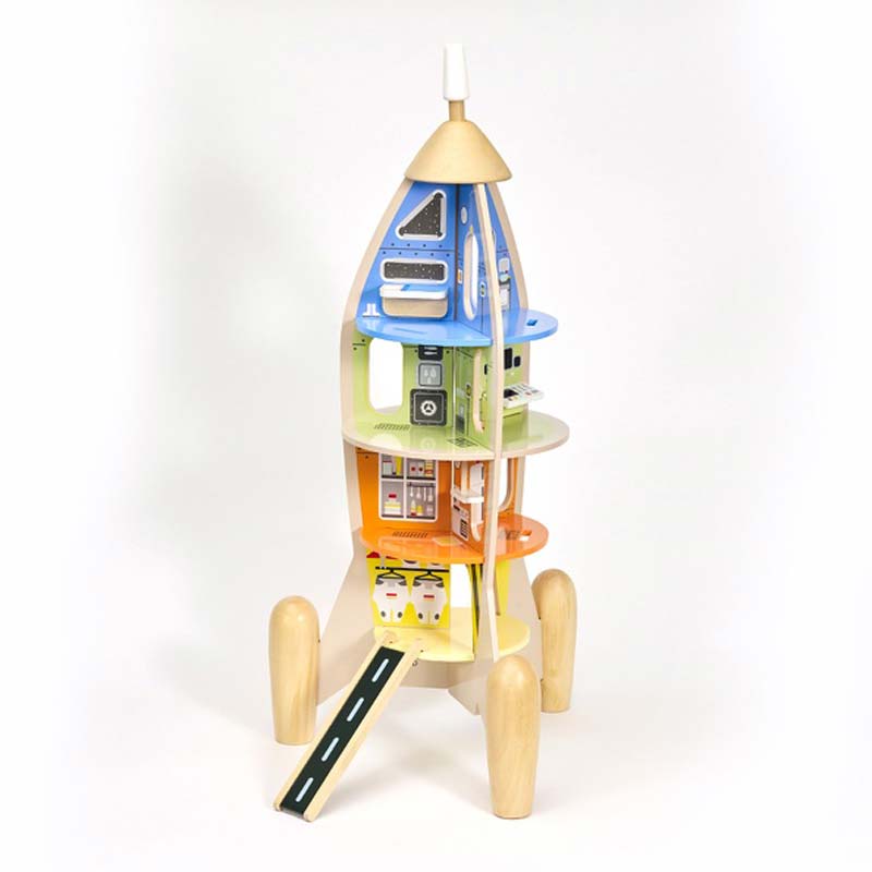 Wooden Activity Toy - Space Rocket