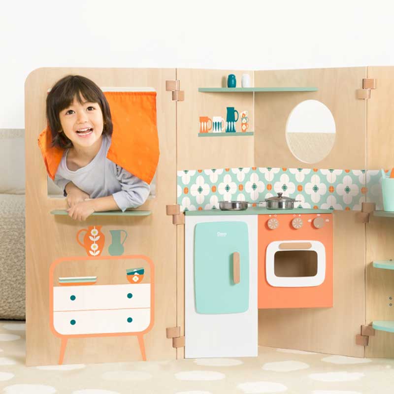 My Little Home Wooden Playhouse