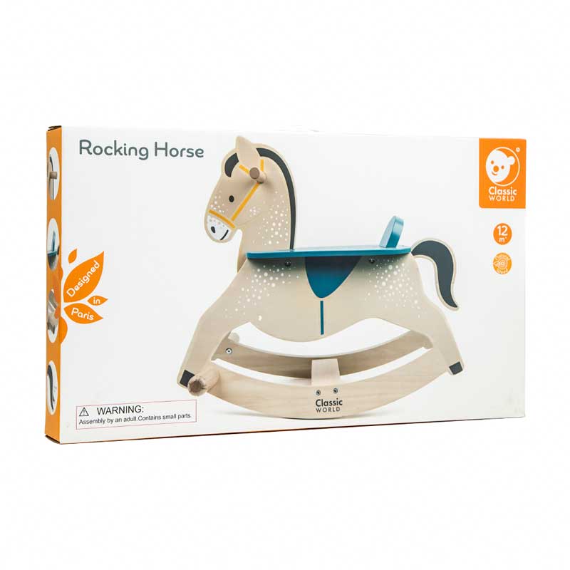 Wooden rocking horse for children