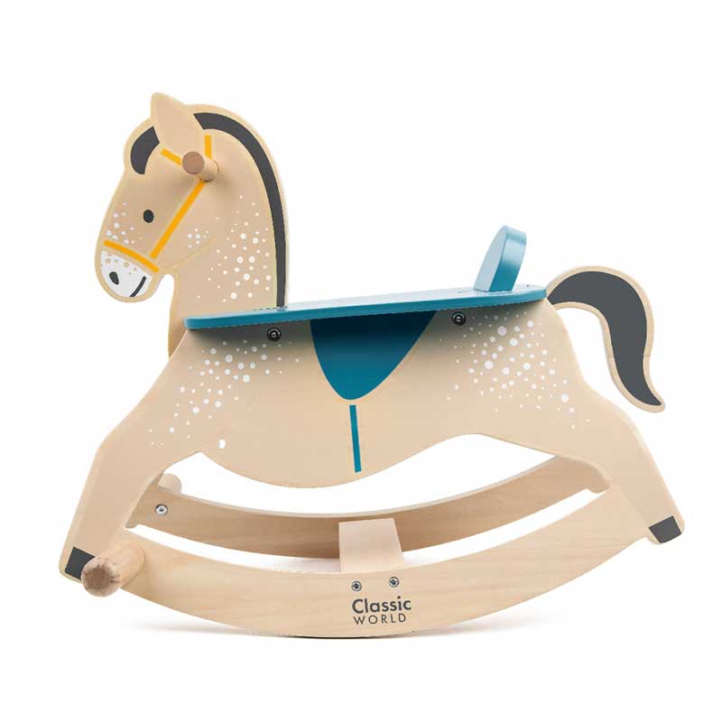 Wooden rocking horse for children