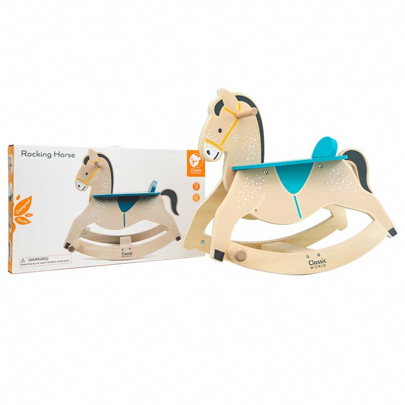 Wooden rocking horse for children