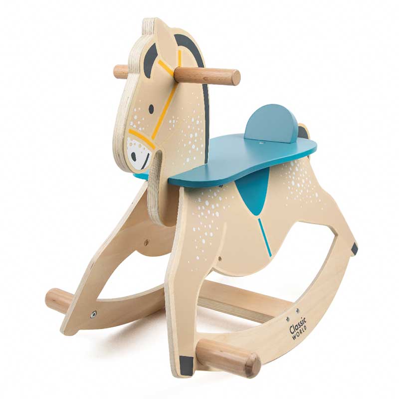 Wooden rocking horse for children