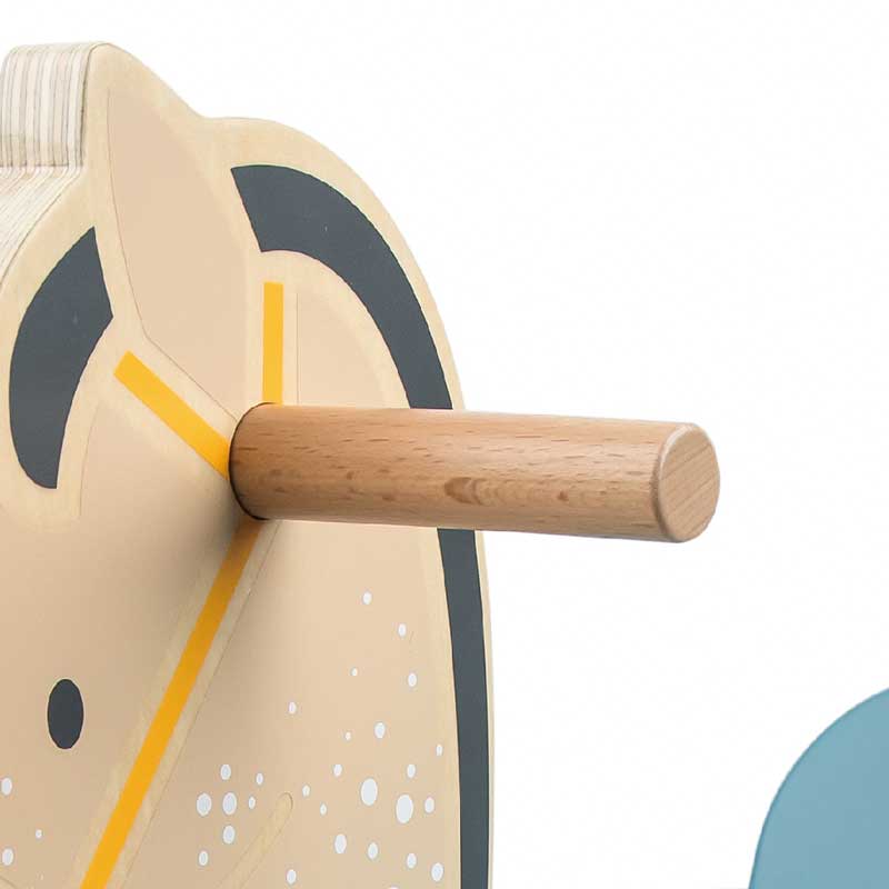 Wooden rocking horse for children