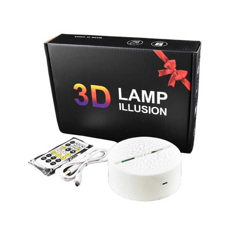 Декоративна 3D LED нощна лампа, Динозавър, променящи се цветове, 18 см