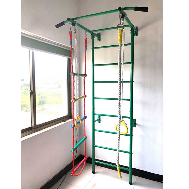 Children's metal Swedish wall with accessories, green