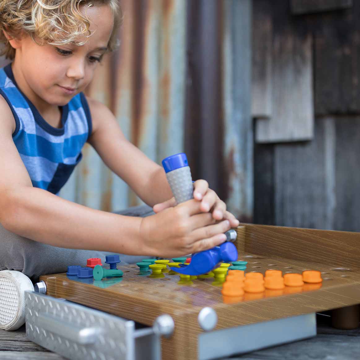 Children's mosaic - My first work table