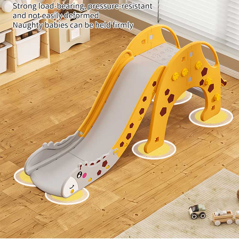 Children's slide in the shape of a giraffe 170 cm - yellow-orange