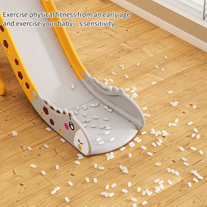 Children's slide in the shape of a giraffe 170 cm - yellow-orange