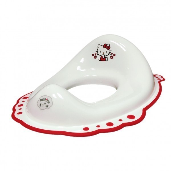 Hello Kitty children's seat with a white rubber base