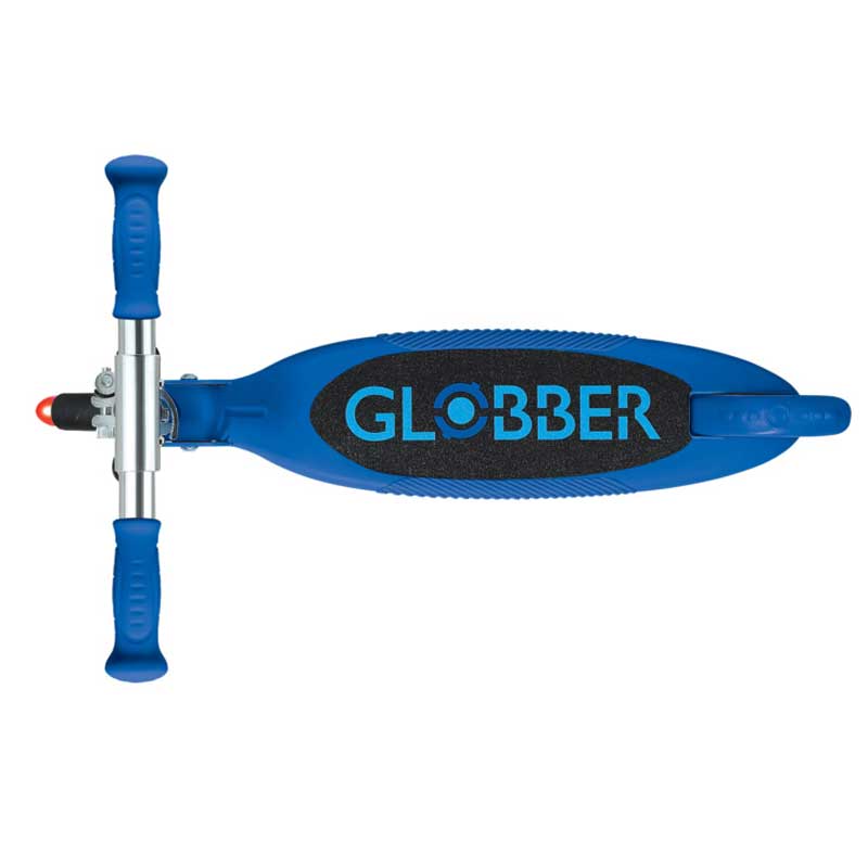 Children's folding scooter with two light-up wheels Globber Flow Foldable Junior - blue