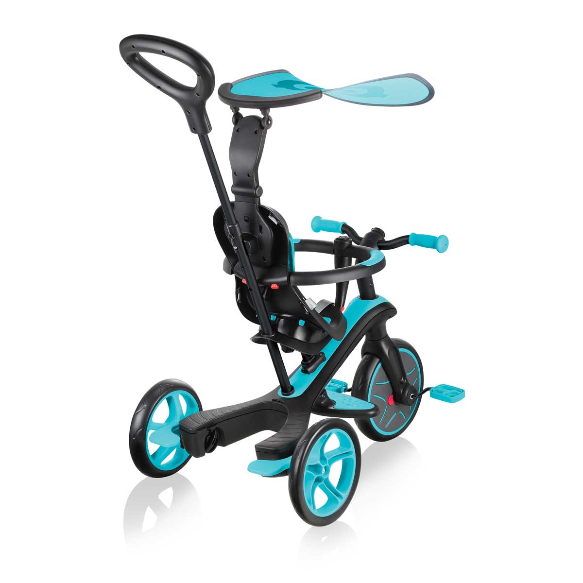 Children's tricycle 4 in 1, Globber Trike Explorer blue-green