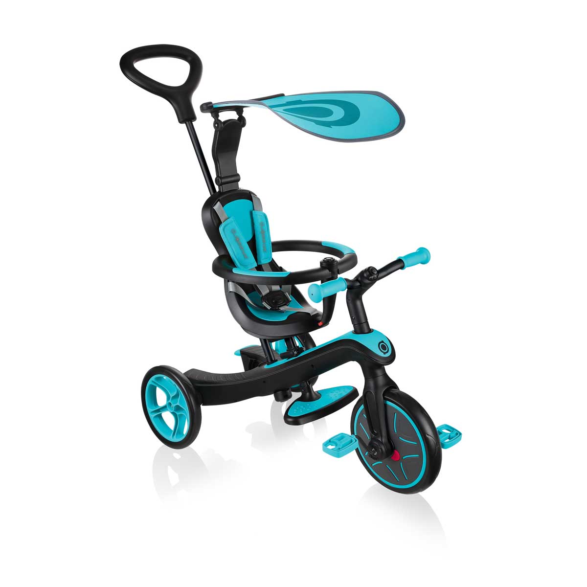 Children's tricycle 4 in 1, Globber Trike Explorer blue-green