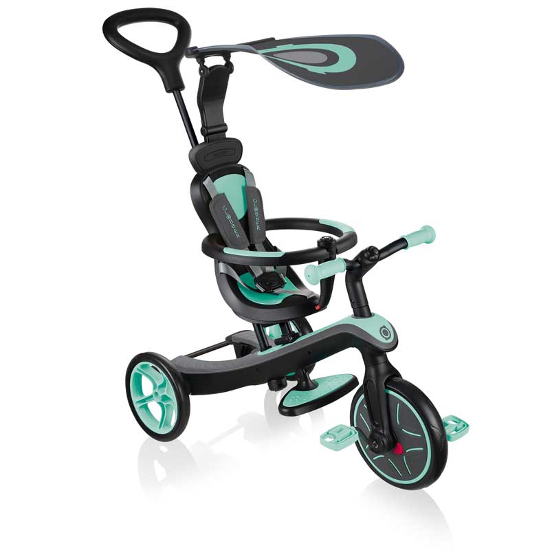 Children's tricycle 4 in 1 Globber Trike Explorer, turquoise