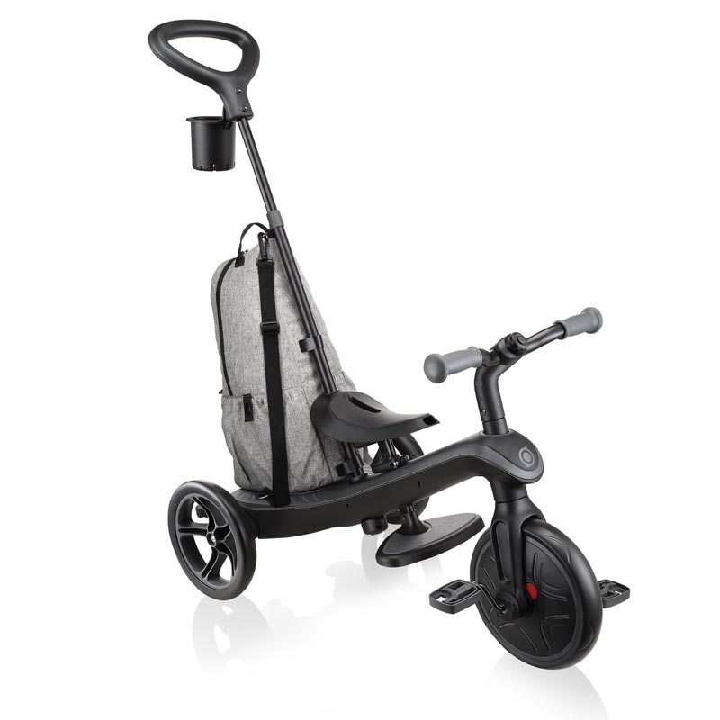 Children's tricycle Globber Explorer Trike 4 in 1 Deluxe Play - black