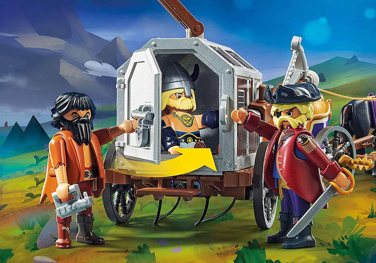 Playmobil children's construction set, Charlie with the prison wagon