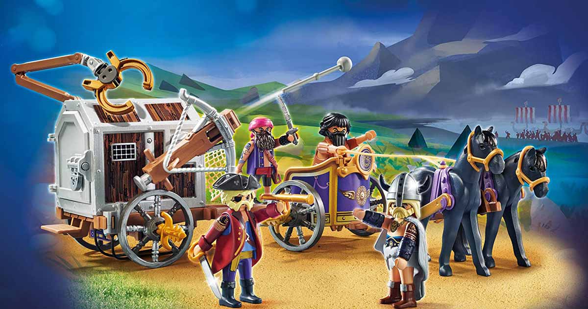 Playmobil children's construction set, Charlie with the prison wagon