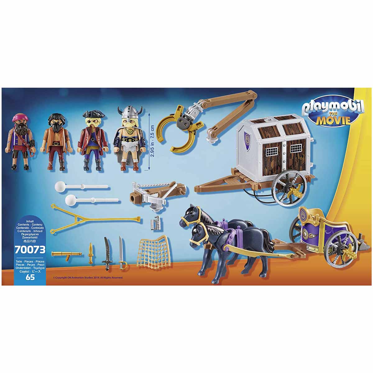 Playmobil children's construction set, Charlie with the prison wagon