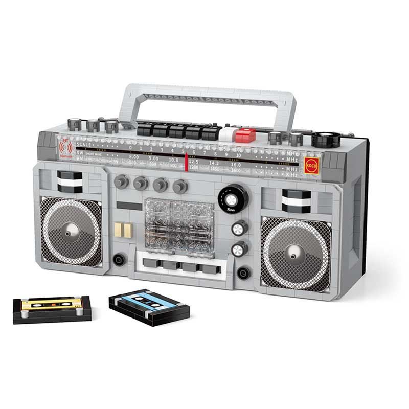 Children's construction set Retro cassette player - 1982 parts