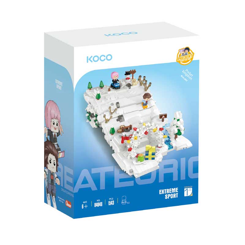 Children's construction set Ski slope - 1543 pieces