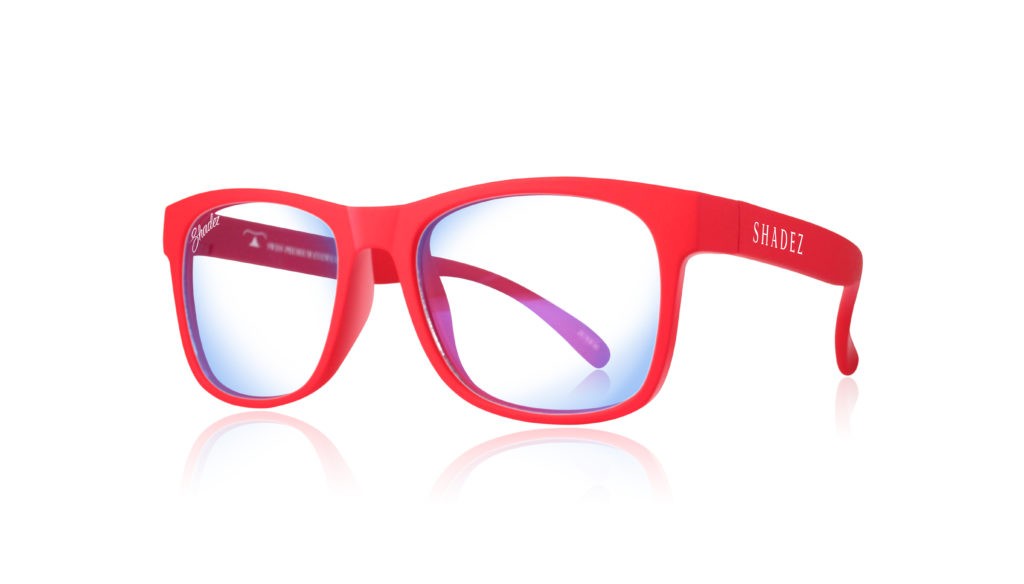 Shadez Blue Light Children's Computer Glasses 7+ Years Red