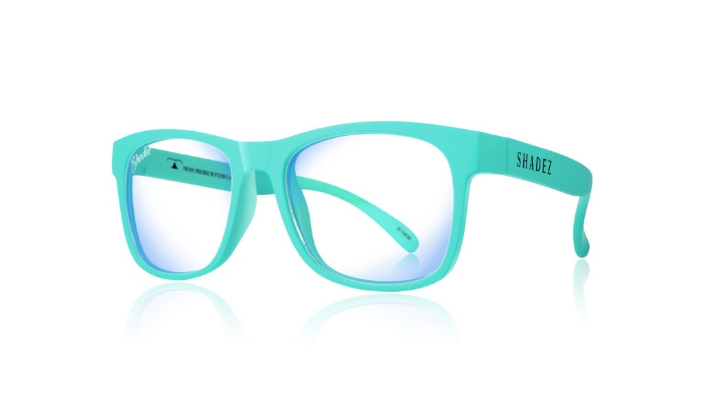 Shadez Blue Light Children's Computer Glasses 7+ Years Turquoise