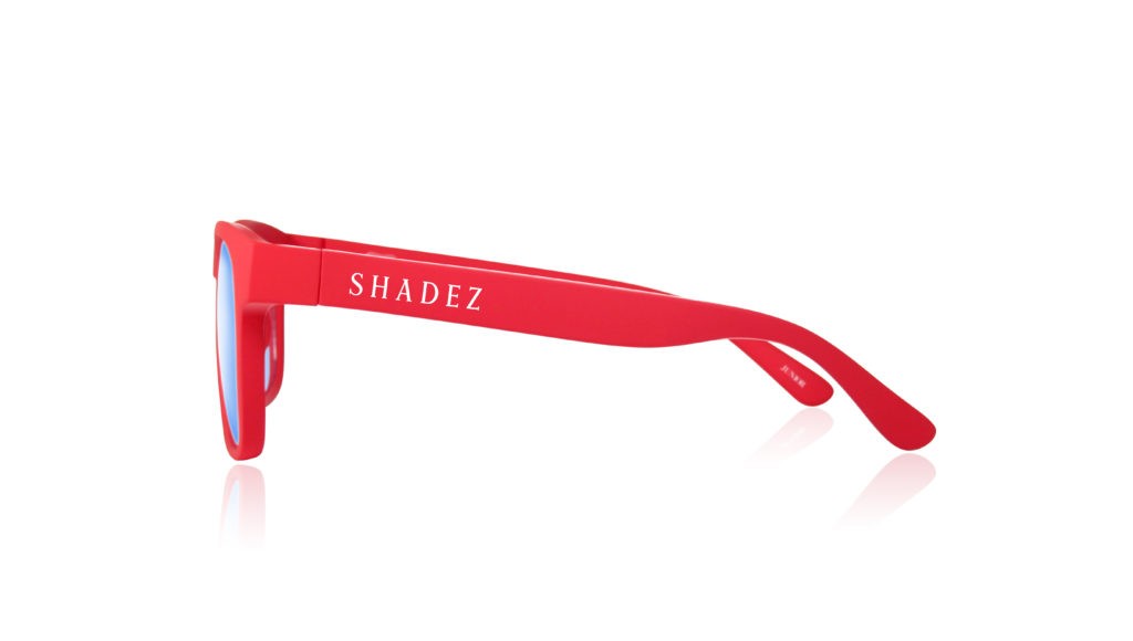 Children's Shadez Blue Light computer glasses from 3-7 years red