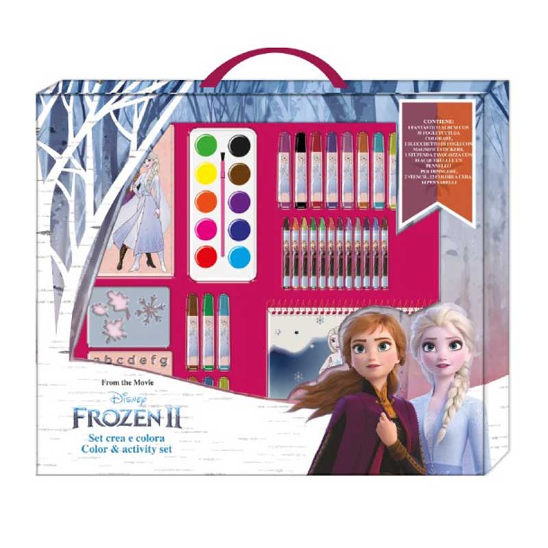 Детско куфарче Frozen с аксесоари за рисуване - 35 части