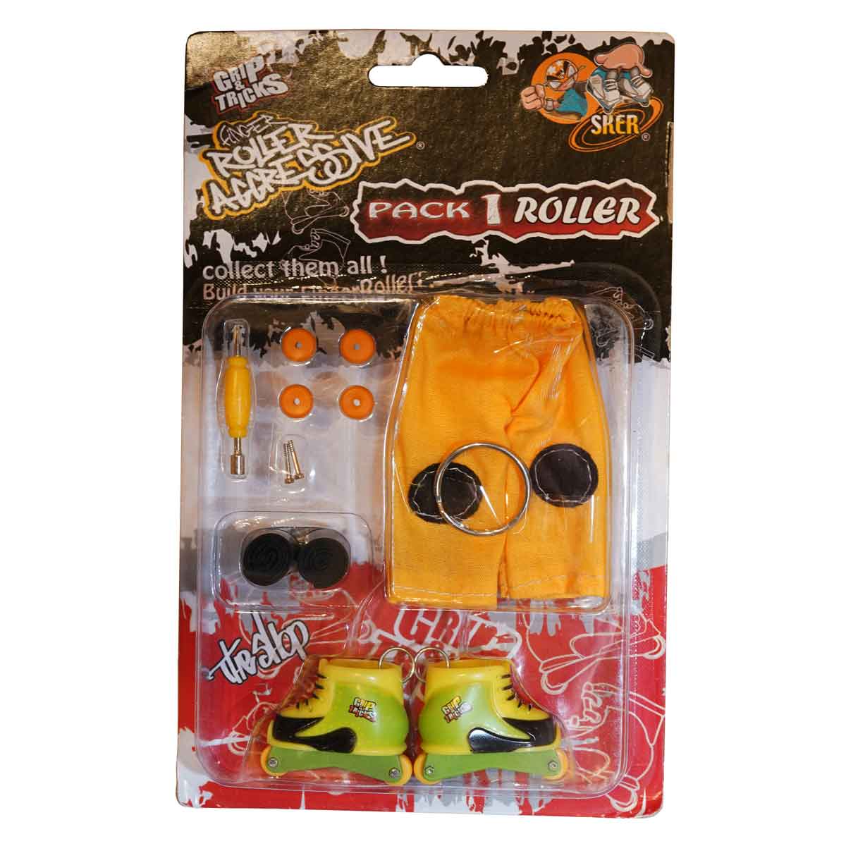 Finger toy Rollerballs, yellow/green