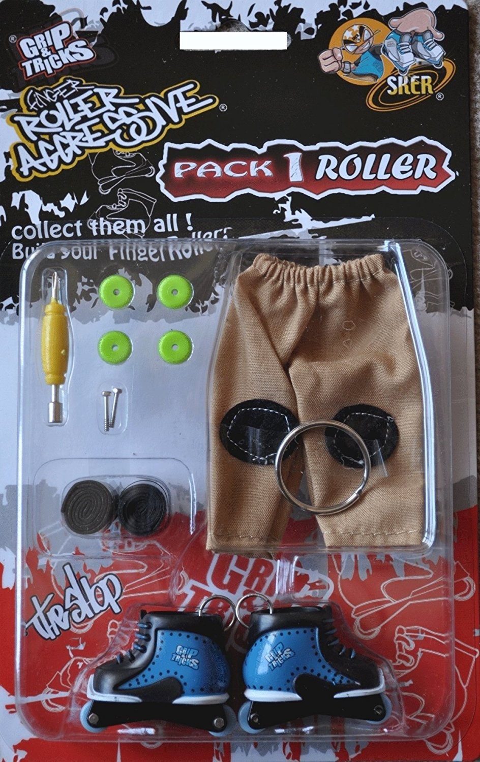 Finger toy Rollers, blue