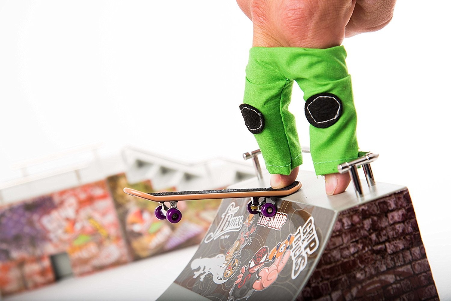 Finger toy Skateboard, turquoise