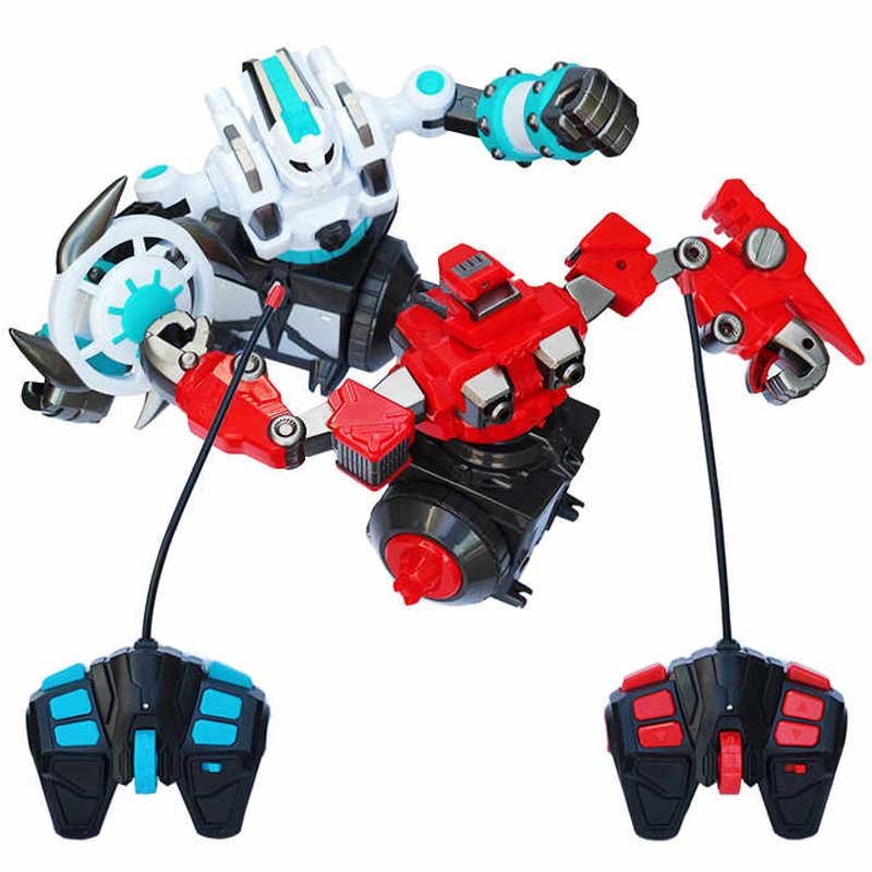Interactive set of two rotating battle robots Crazon, RC