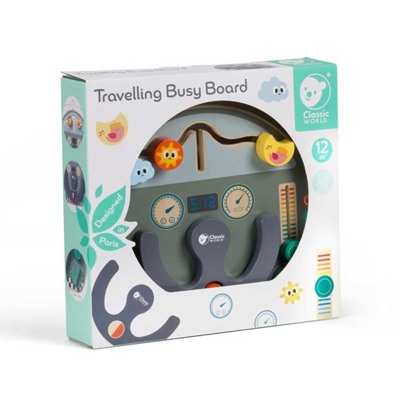 Interactive wooden children's toy - Car steering wheel