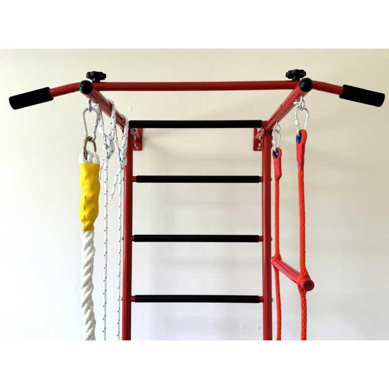 Children's metal Swedish wall with accessories, red