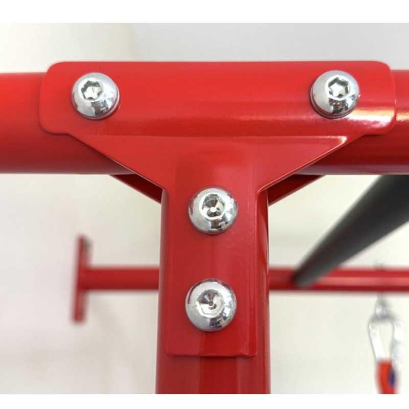 Children's metal Swedish wall with accessories, red