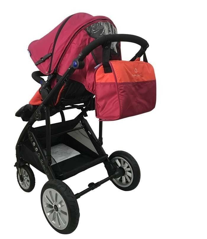 Zooper Flamenco Flaming Plaid 2-in-1 stroller, red