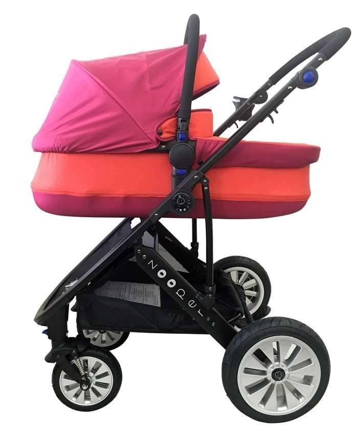 Zooper Flamenco Flaming Plaid 2-in-1 stroller, red