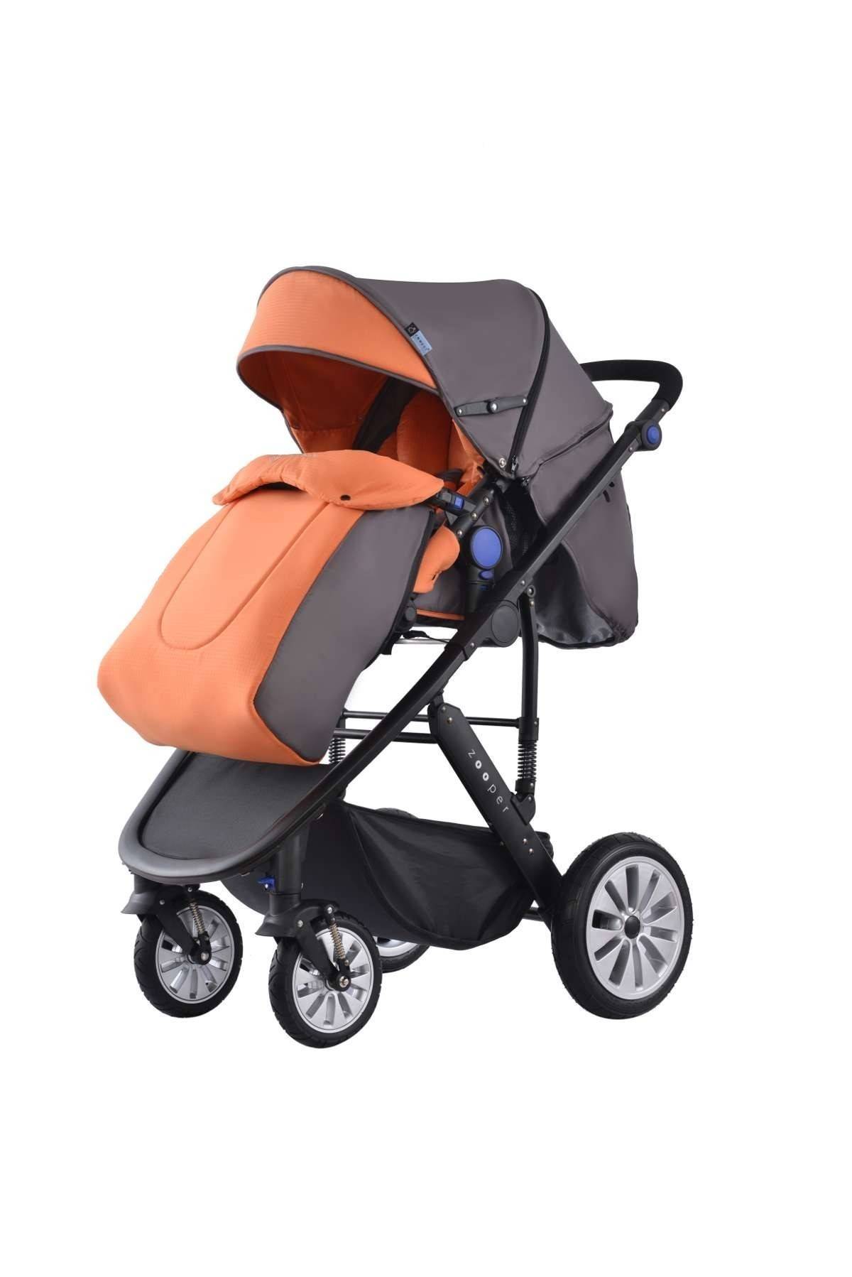 Zooper Flamenco Honey Citrus 2-in-1 Combination Stroller, Orange and Black