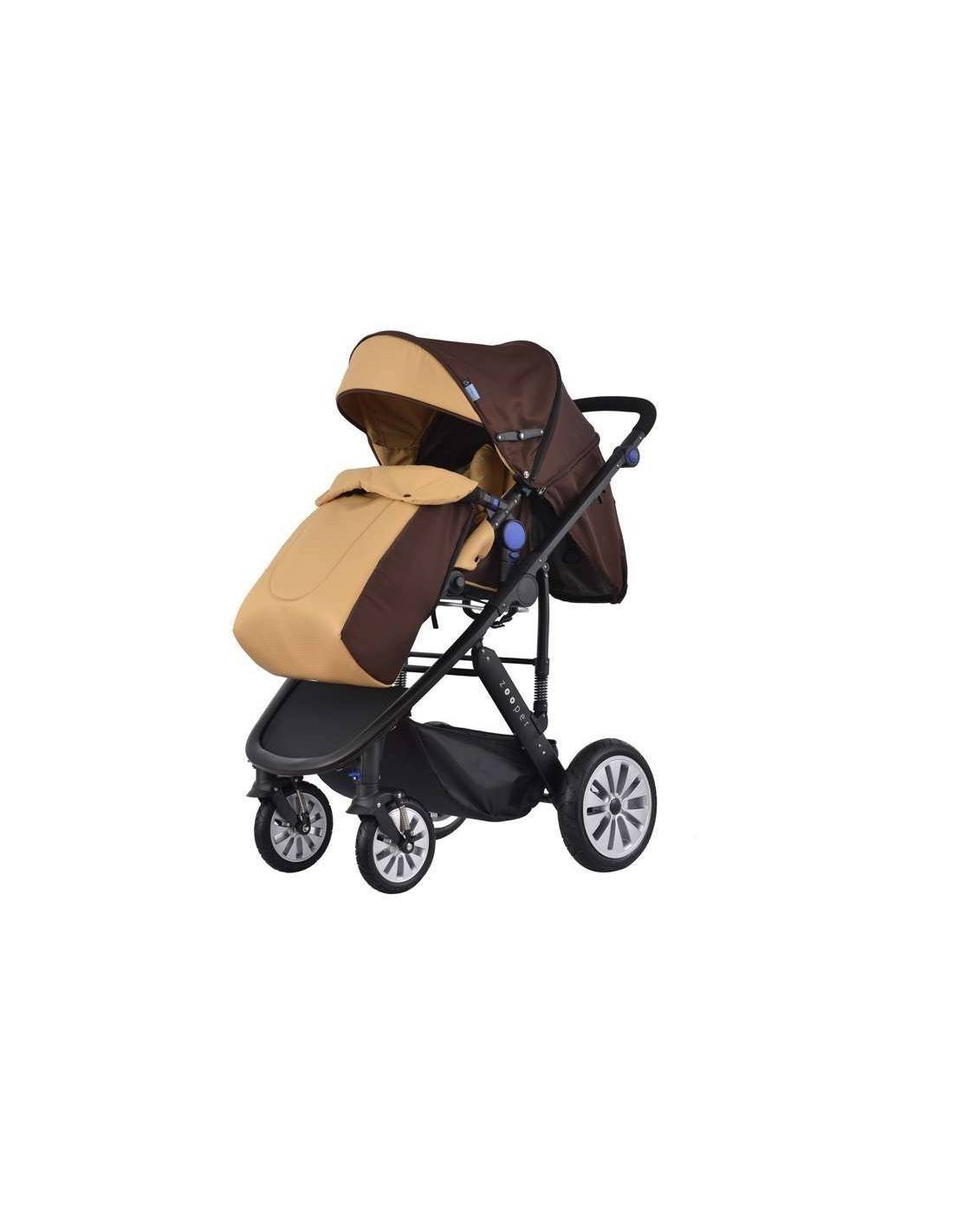 Zooper Flamenco Khaki Plaid 3-in-1 Combination Stroller