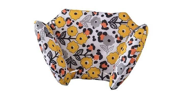 Zooper Salsa Prairie Song stroller, orange with flowers