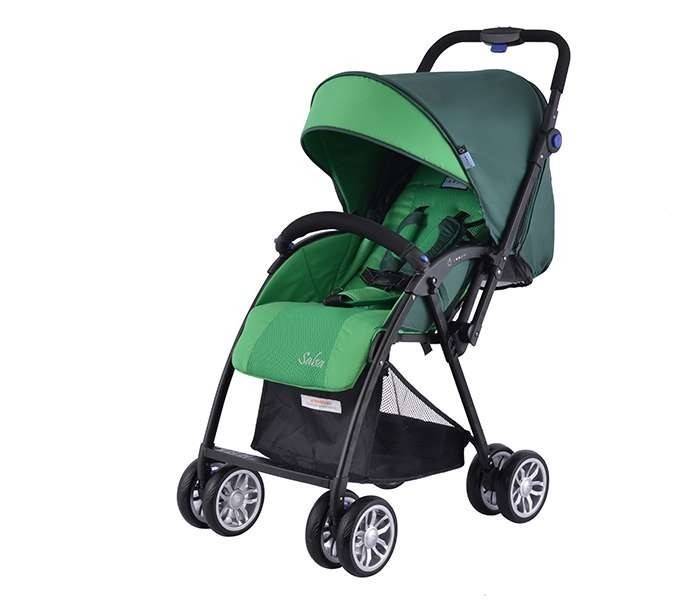 Zooper Salsa Apple Green Plaid Combination Stroller, green