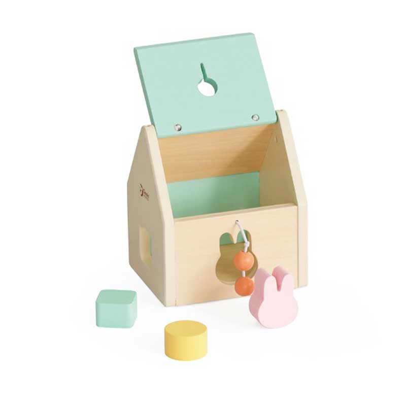 A set of wooden toys for children from 12 to 18 months