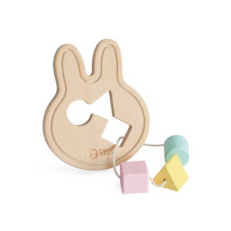 A set of wooden toys for children from 12 to 18 months