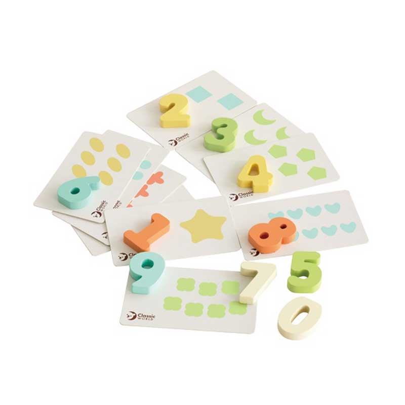 A set of wooden toys for children from 12 to 18 months