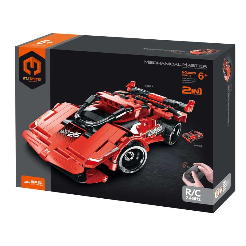 2 in 1 R/C Sports Car and Jeep Set - 341 Parts