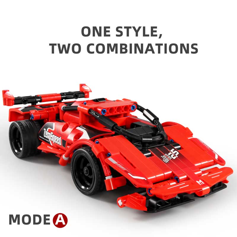 2 in 1 R/C Sports Car and Jeep Set - 341 Parts