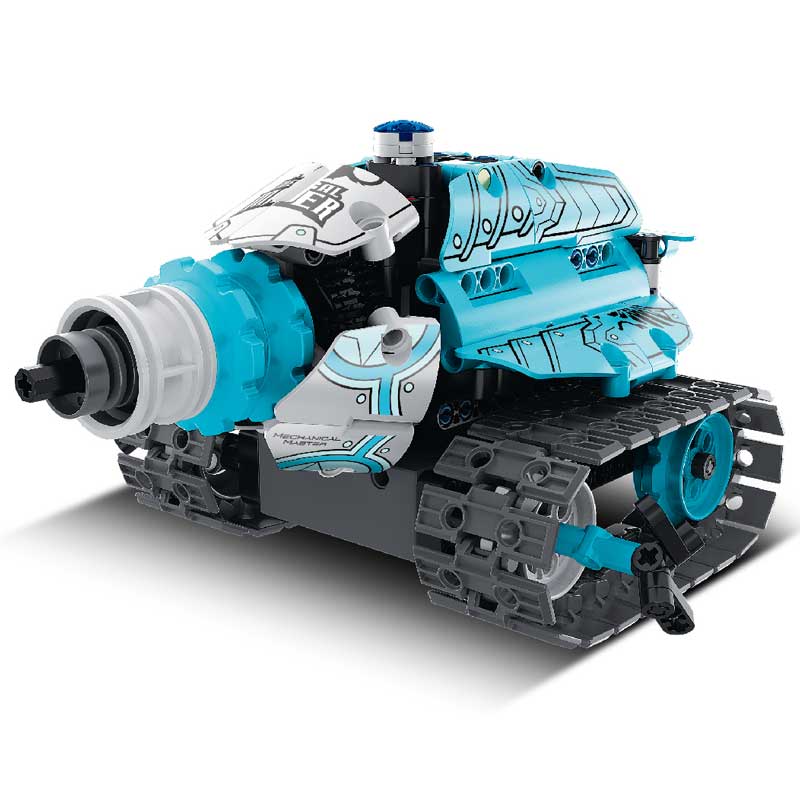 Constructor Programmable stunt robot with remote control, blue - 398 parts