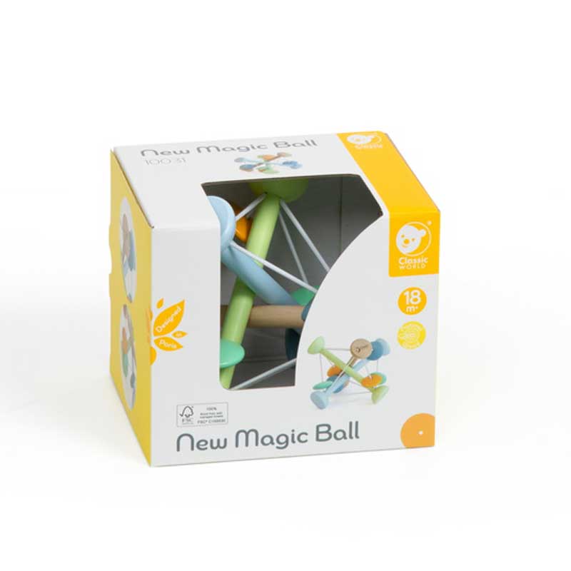 Classic World Magic Sensory Play Ball for Babies Made of Wood
