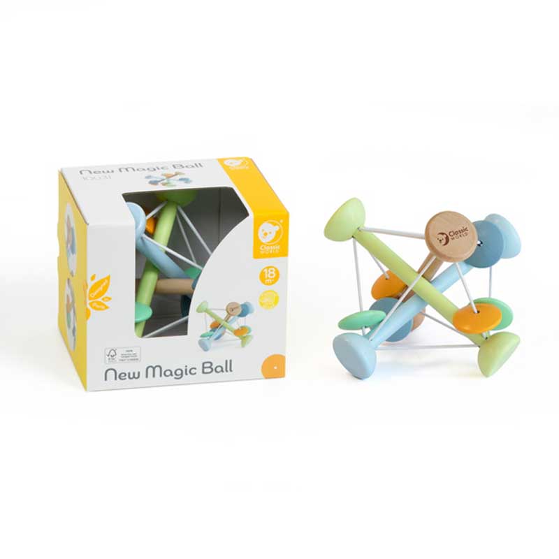 Classic World Magic Sensory Play Ball for Babies Made of Wood